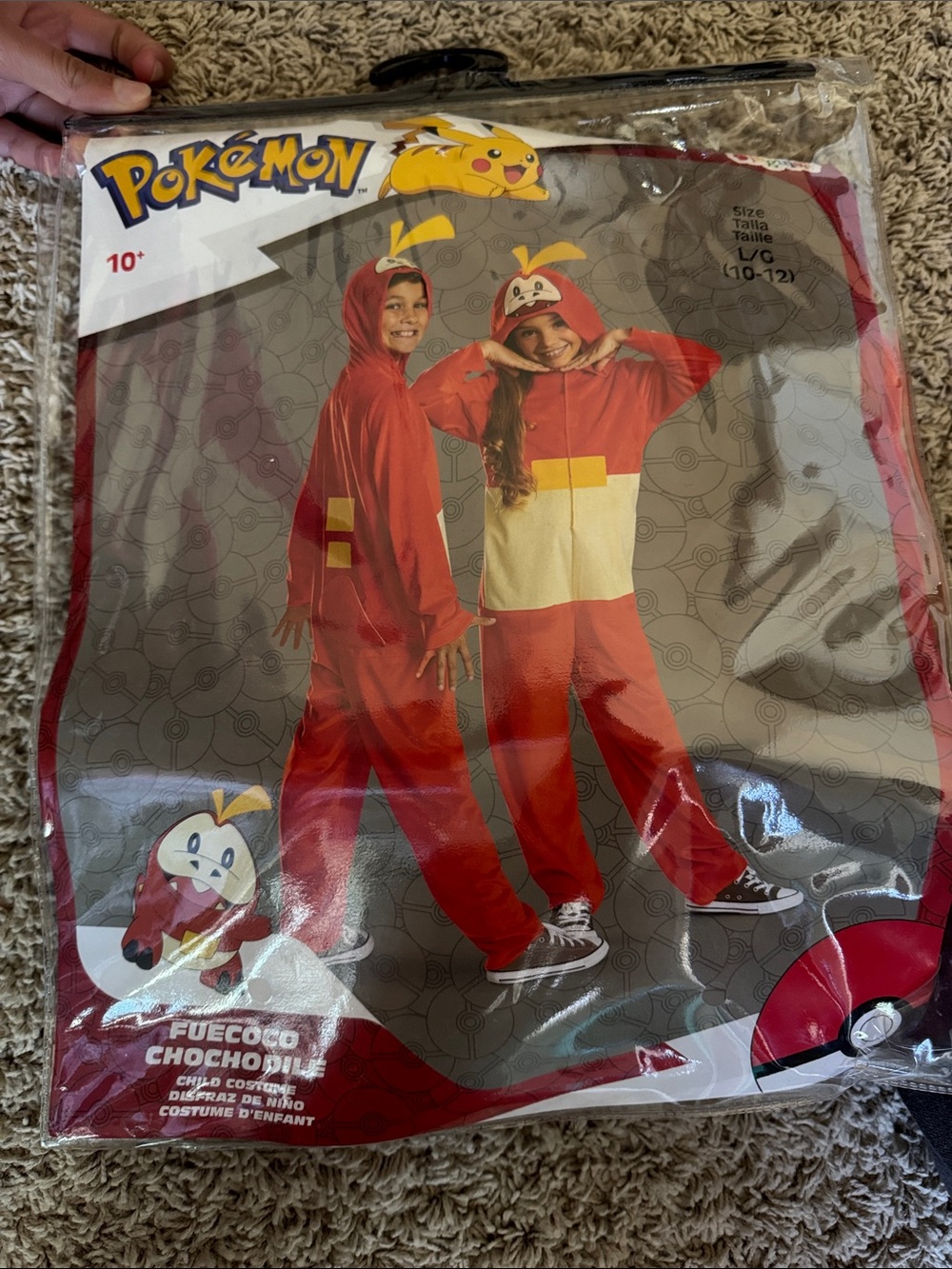 Pokemon Fuecoco costume size 10/12